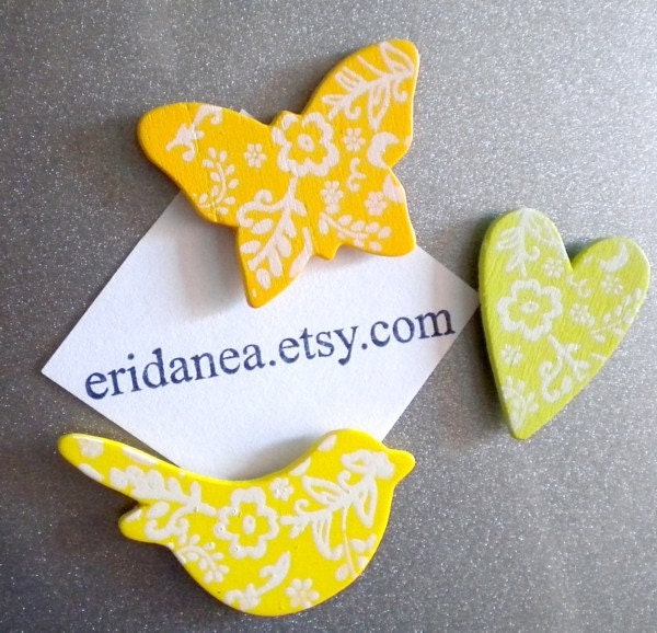 Birds and Butterflies Magnet Set