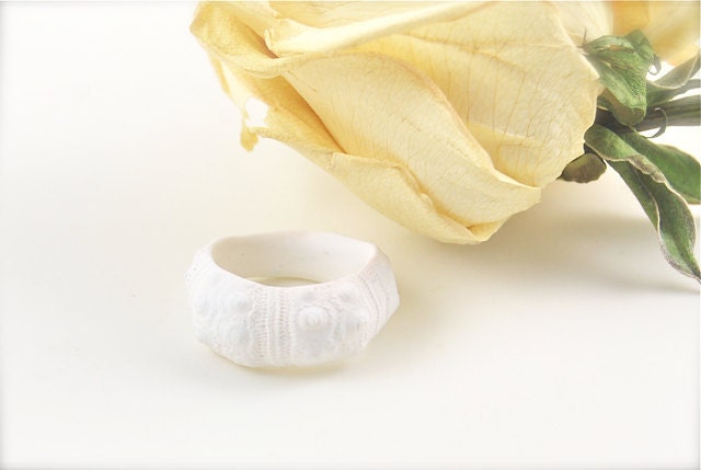 White Urchin RIng