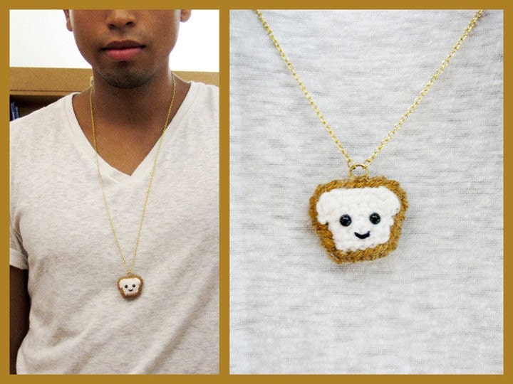 Mini Plain Toast Necklace - (1)