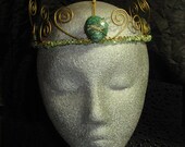 Green and Gold Fae Queen Crown