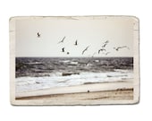Ocean Photograph Summer Dreams Vintage Style -Landscape Beach Sand Surf Water Sea Fine Art Photo