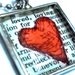 Text Message Heart Pendant