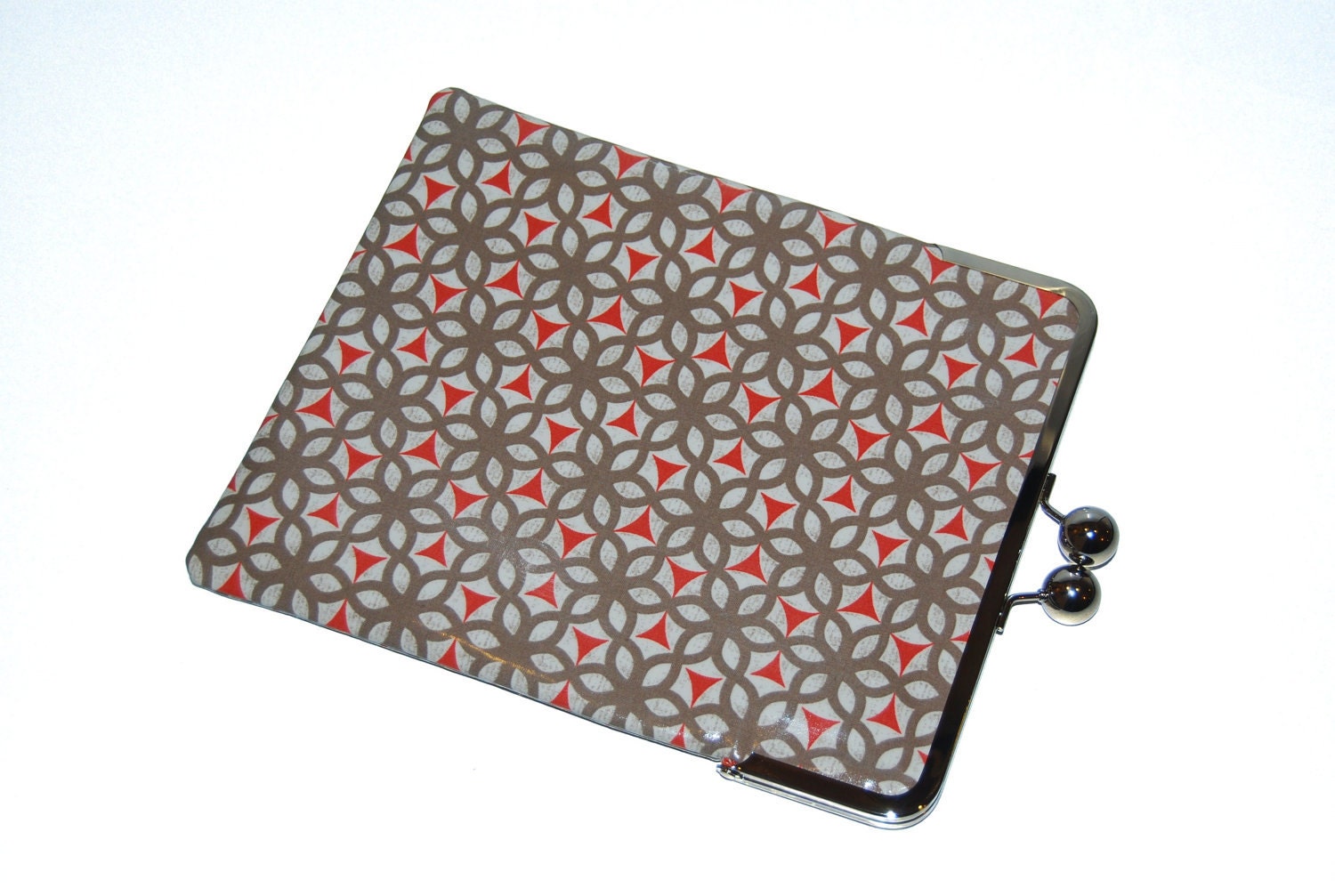 Unique iPad and Kindle Fire HD 8.9" Clutch Case - Laminated Fabric Kimono Spice