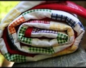 Happy Little Squares Handmade Oversized Baby Quilt