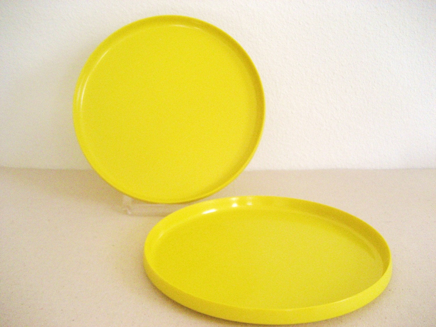 Yellow Plastic Plates