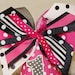 Hot Pink and Black Polka Dot Party Hat