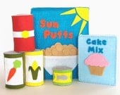 Felt Food Boxes and Canned Goods PDF Pattern