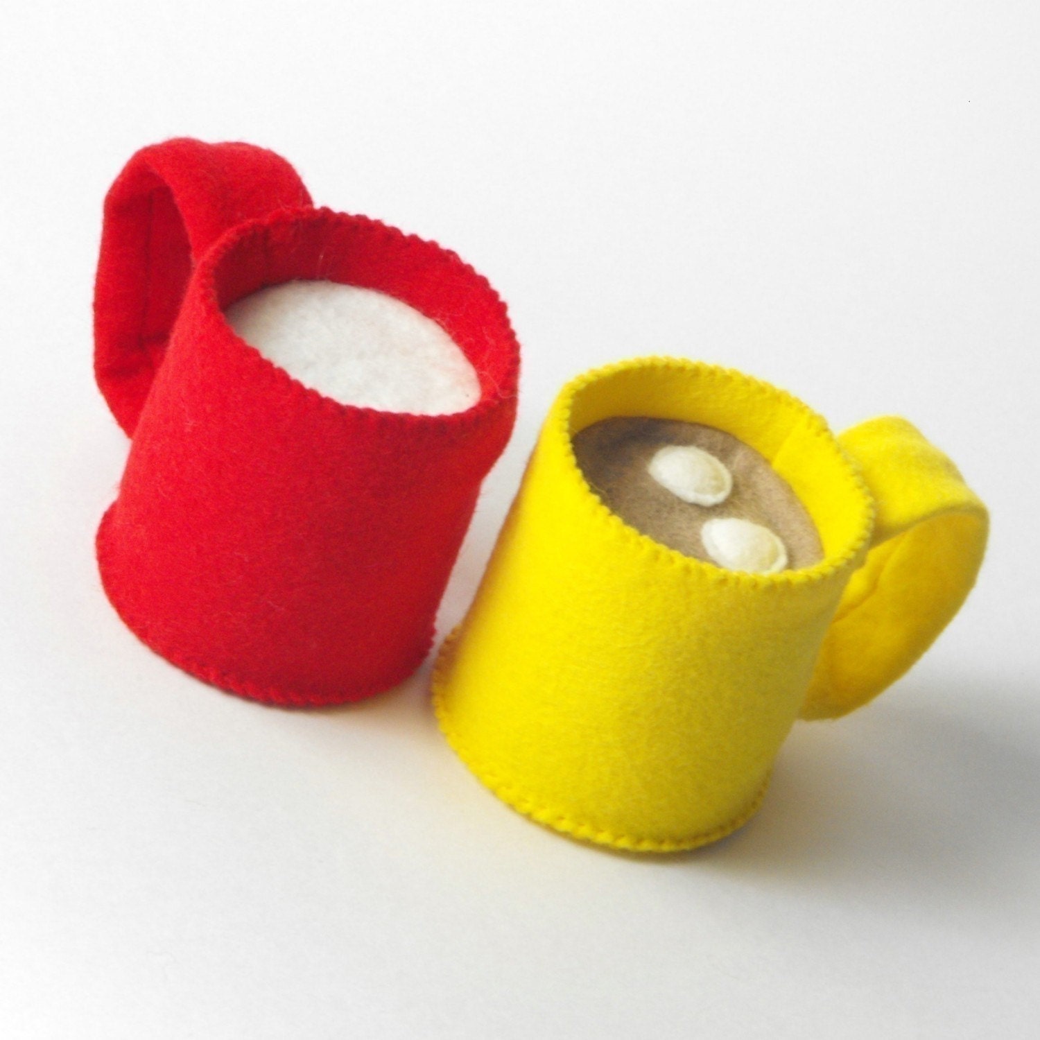 Felt Food Pattern- Christmas Cookies, Hot Cocoa and Milk (Santa, Wreath, Tree, Candy Cane, Snowman, Star, Stocking, Cocoa and Milk Mug)