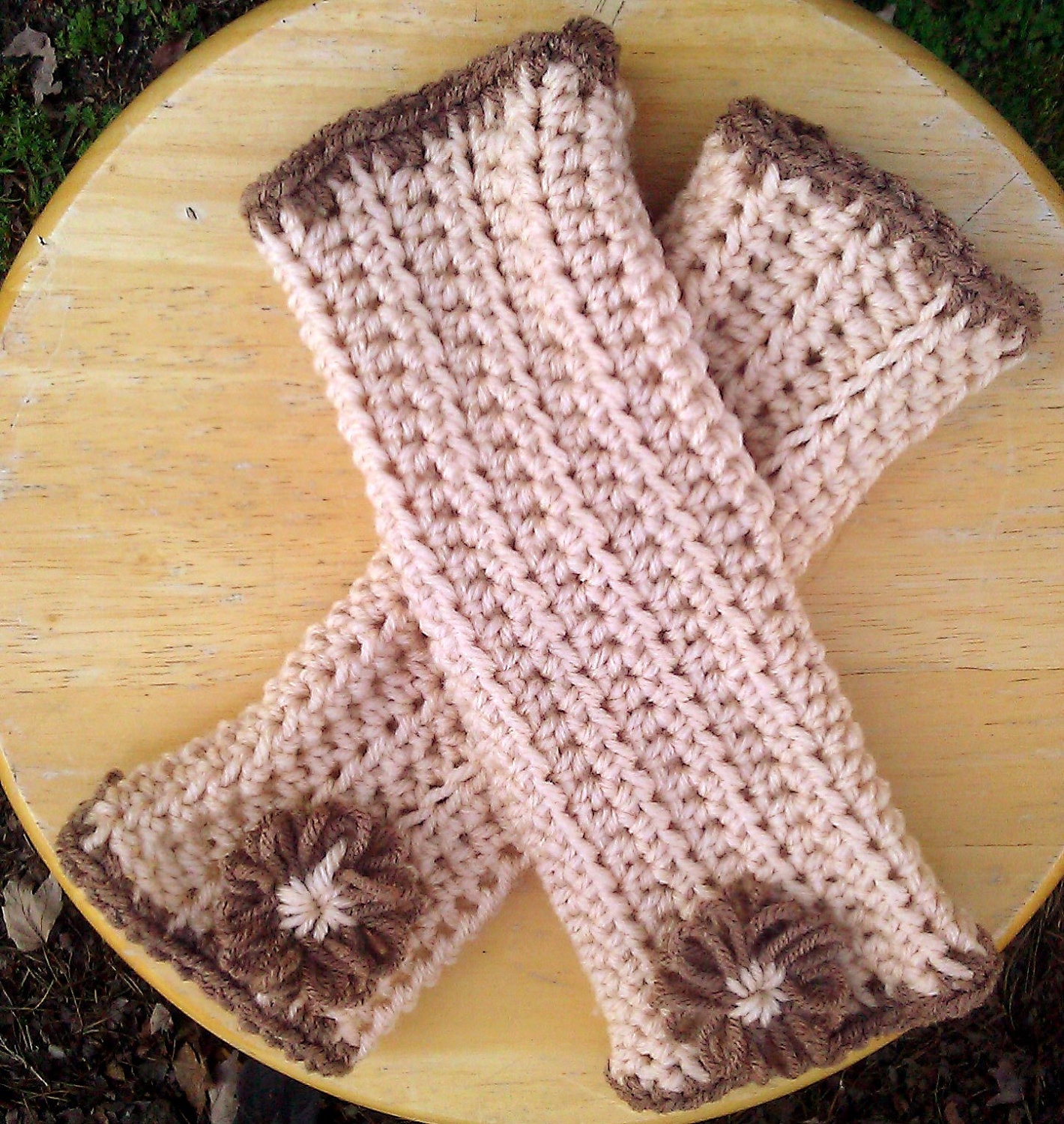 Crochet Chocolate Arm Warmers
