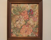 Paige - Bomber girl - embroidered nude portrait