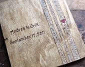 Custom Wedding Guest Book - Birch Tree Grove
