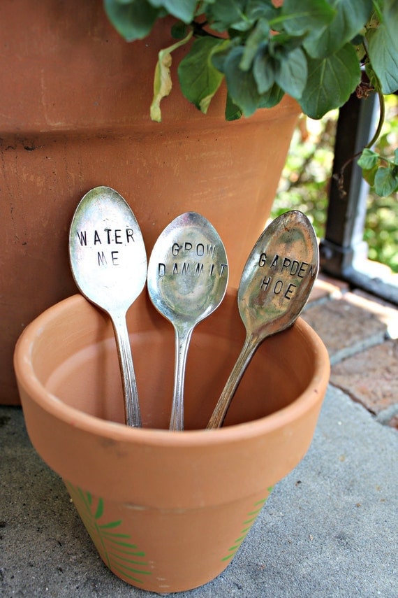 Set of 3 - Humor Garden Markers