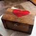Rustic Woodburned Ring Bearer Box