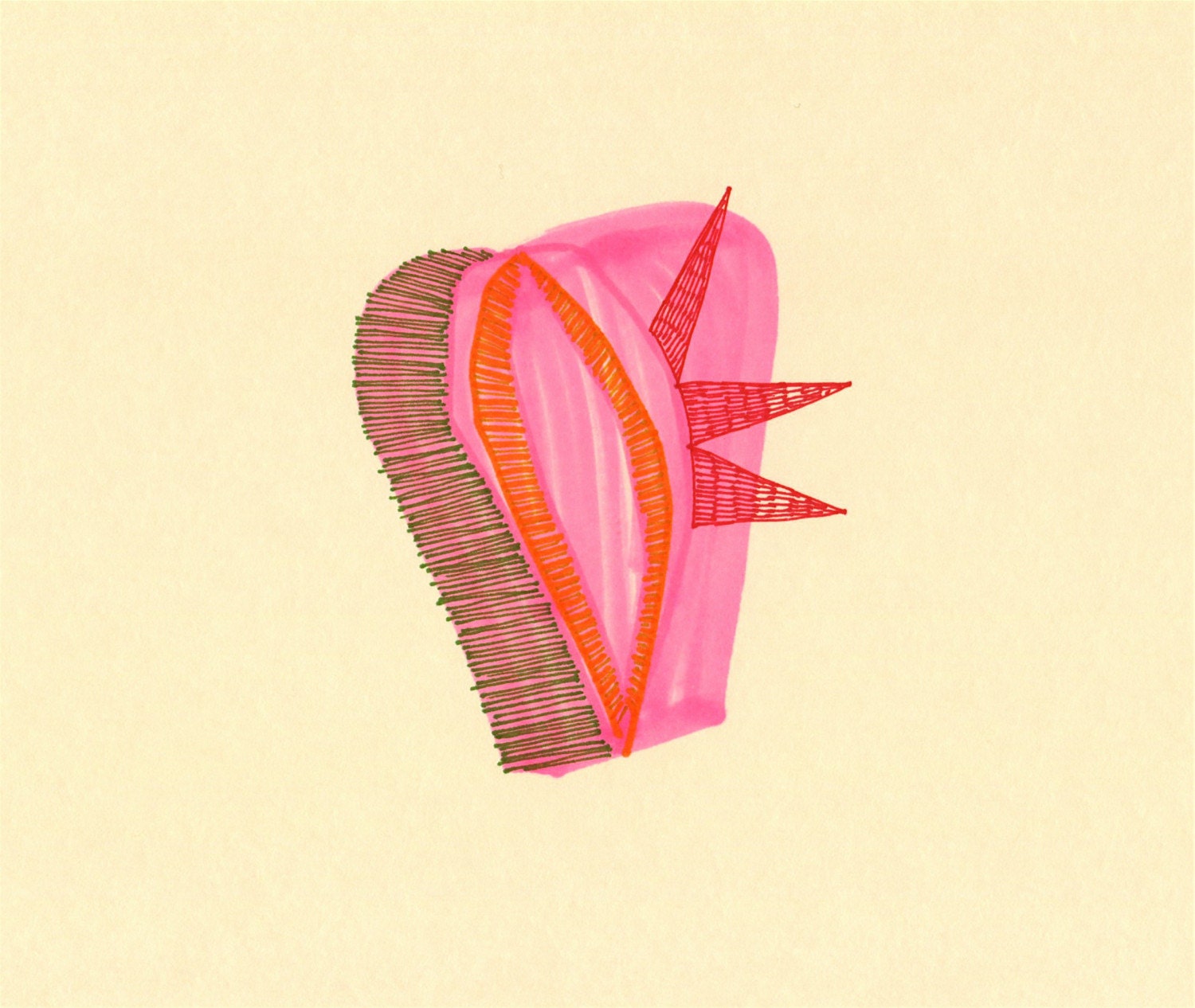 Accidental. 8 1/2 in. x 11 in. print