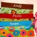 SALE Personalized toddler crayon roll for 8 large crayons with ribbon closure  birthday Party Favors Quantity discounts