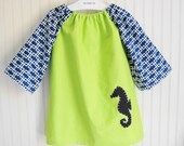 Girl's Seahorse Dress Size 2T / 3T