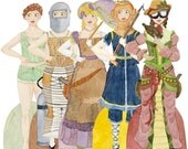 Steampunk Magnetic Paper Dolls Sci Fi Science Fiction Firefly