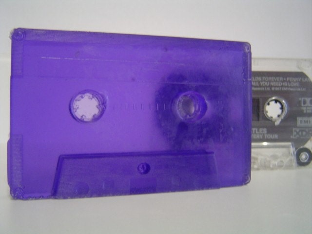 cassette soap purple