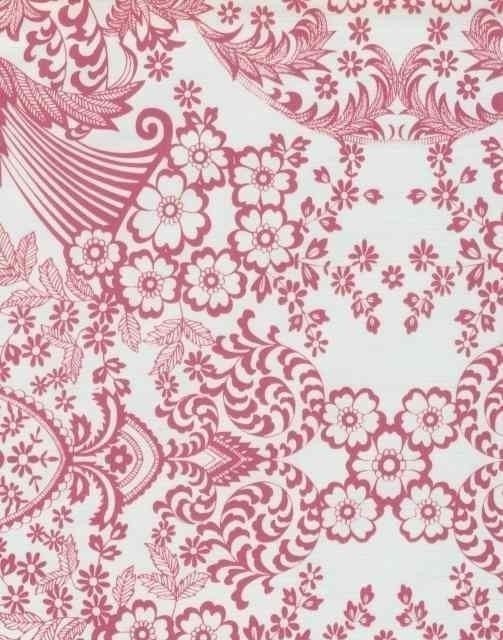 Pretty Pink Paradise Lace Yardage - Oilcloth Addict 