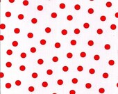 Red Polka Dot Oilcloth Yardage - Oilcloth Addict