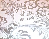 Silver Lace Oilcloth Yardage from Oilcloth Addict