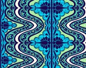 Laminated Cotton Fabric - Gypsy Cobalt by Amy Butler - Yardage