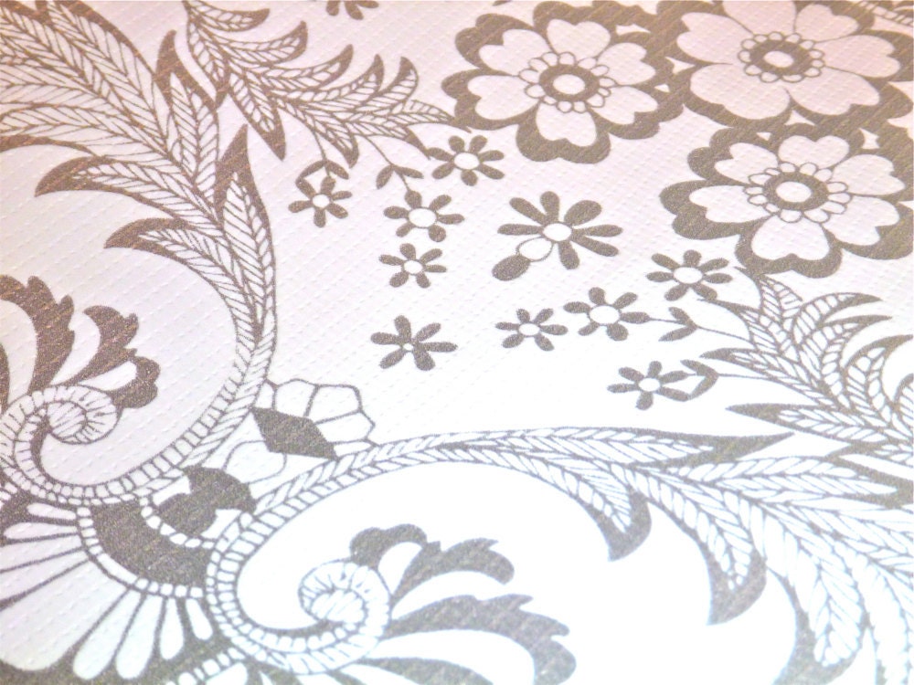 Silver Lace Oilcloth Yardage from Oilcloth Addict
