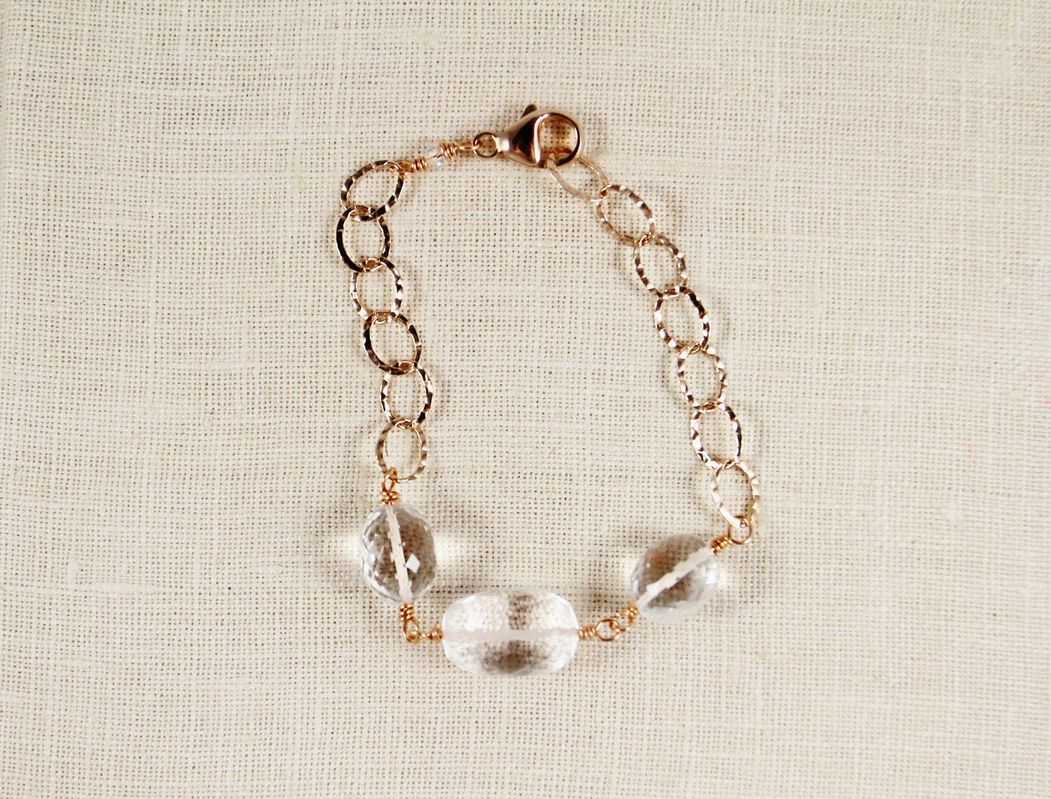 Jewelry Rose Gold Bracelet Gemstone Jewelry Crystal Quartz Fall Fashion