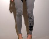 Gilded Birdcage Skinny Leggings Concrete