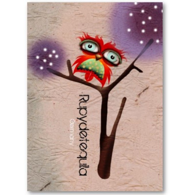 100 custom business cards - Owl