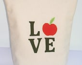 Insulated Lunch Bag Tote  Eco Friendly Zip Valentine Love Lunch Bag by BonTons on Etsy