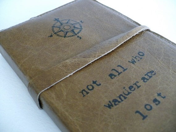 leather journal handprinted custom for you comp/not all