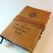 leather journal handprinted custom for you comp/not all