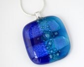Glass Fused Jewelry Glass Pendant PARTY