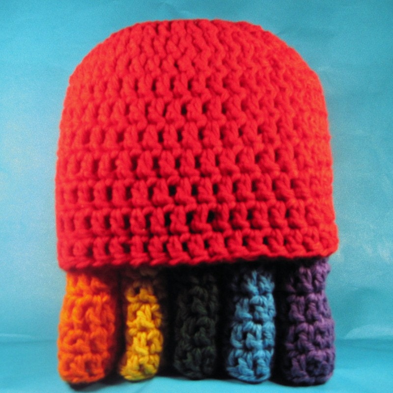 Roy G Biv's Beanie- a rainbow of 6 hats