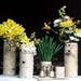 Sale, Collection of 5 birch bark vases/candle holders