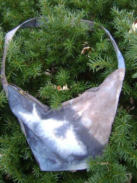 Organic hemp cotton handdyed bag