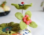 Custom Made - Set of 2 Bitty Blossom Pins to match your pincushion order