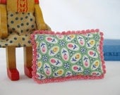 Picca-Little Miniature Doll Pillow - Cozy Crochet in Spring Garden