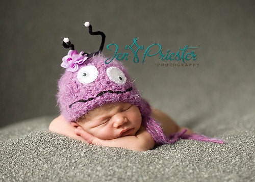 Super Cute Little Monster Newborn Baby Hat, Photography Prop