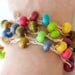 Crochet Summer Wrap Necklace, Beach Jewelry, Stackable Bracelet, Anklet, Bohemian Beaded Jewelry, Rainbow