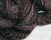 Red Granite handspun merino two ply yarn scarf set