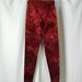 Atomic Lace Leggings in Black and Warm Red (medium)