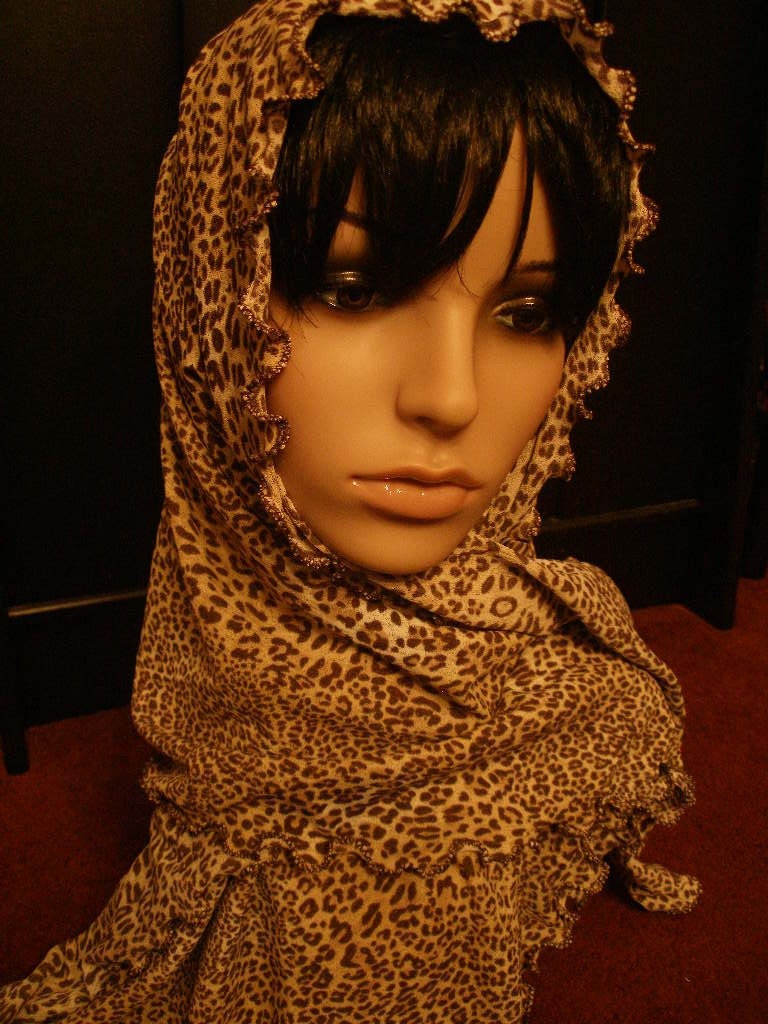 Long Sexy Leopard Print Neck Scarf