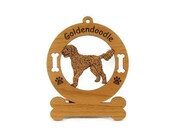 3240 Goldendoodle Standing  Personalized With Your Dog's Name - gclasergraphics