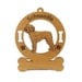 3890 Schnoodle Standing Personalized Wood Ornament