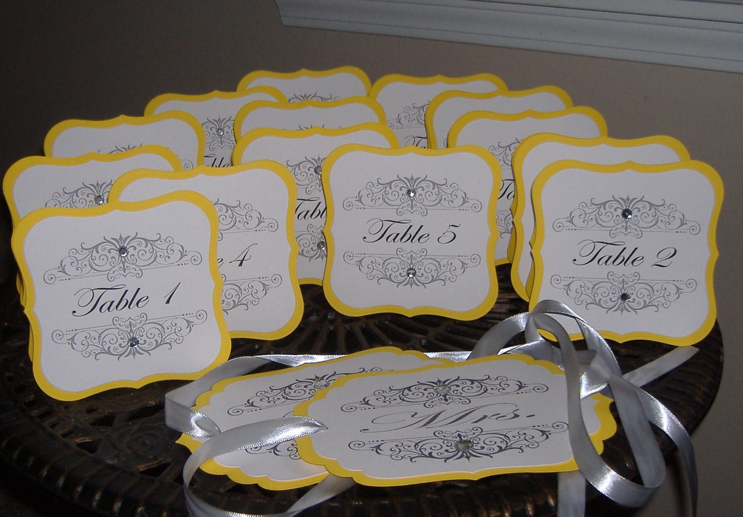 Table Numbers for Weddings