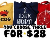 Tote Bag - Choose any THREE totes from our shop for only 28 bucks