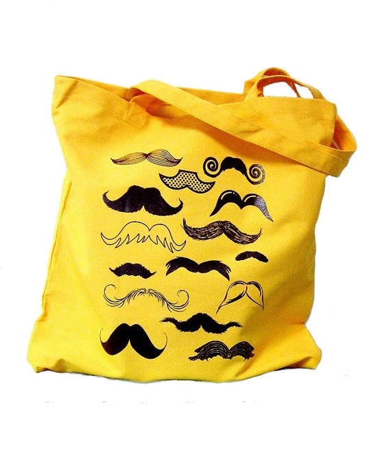Mustache Collection Tote Bag