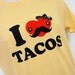 TACO T-Shirt - I Love Tacos Mens Shirt - (Sizes S, M, L, XL)